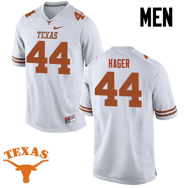 Men #44 Breckyn Hager Texas Longhorns College Football Jerseys-White